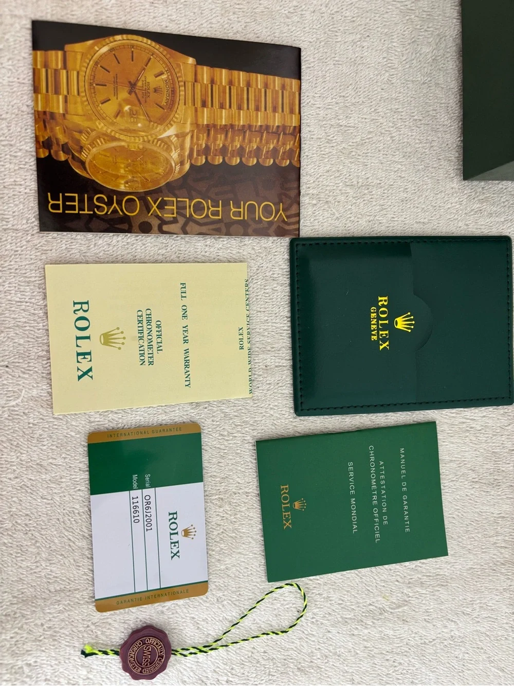 Rolex Dark Green Presentation Box with Gold Crown